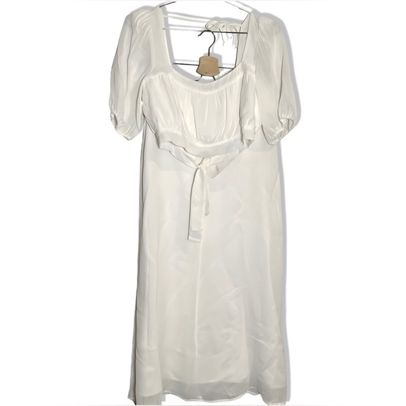 Reformation Two Piece Set | Top & Midi Skirt | Ivory | Size: 8 - Picture 2 of 6